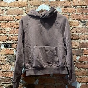 Athleta purple crop hoodie